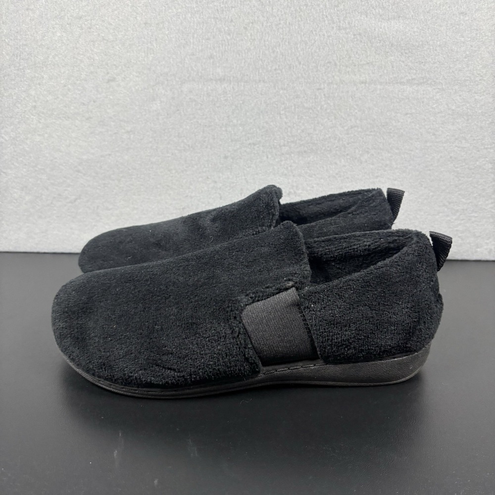 Vionic Indulge Kalia Women's Black Orthopedic Slippers Size 7 Slip On‎ Shoes
